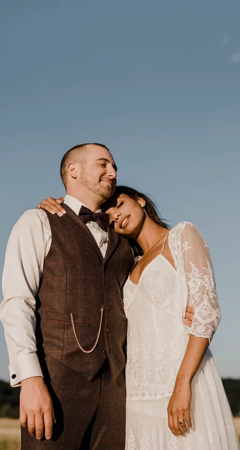 Bride and Groom in Nature